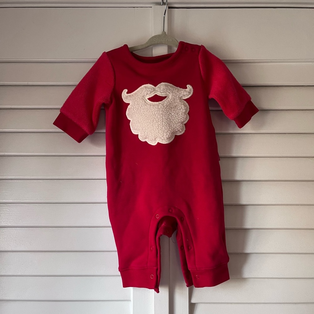 Baby gap santa onesie.